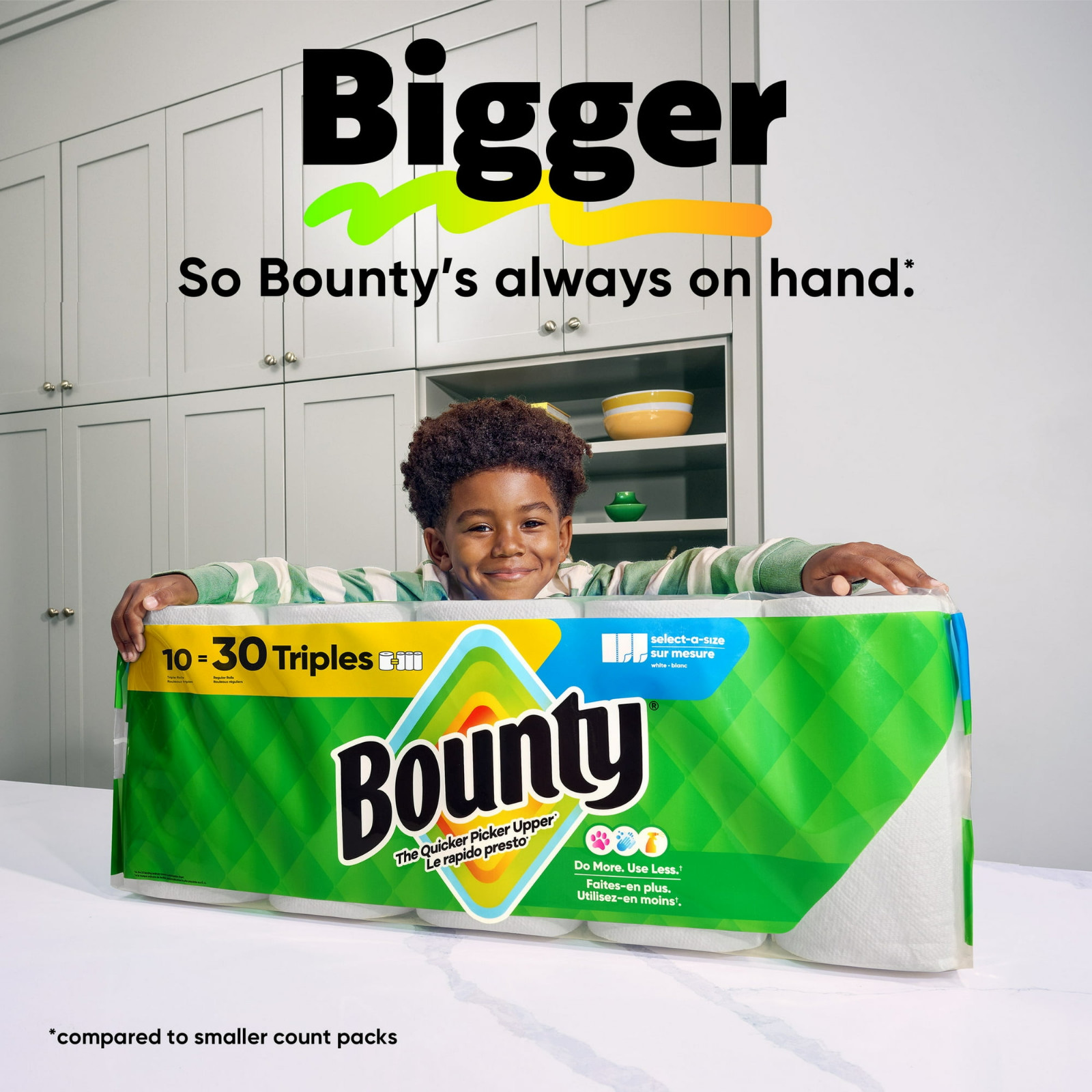 Bounty Paper Towels Select-A-Size White, 12 Double Rolls, 82 Sheets per Roll
