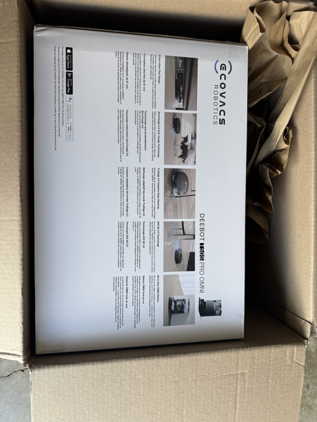 ECOVACS DEEBOT T50S PRO OMNI ROBOT VACUUM AND MOP BRAND NEW IN BOX
