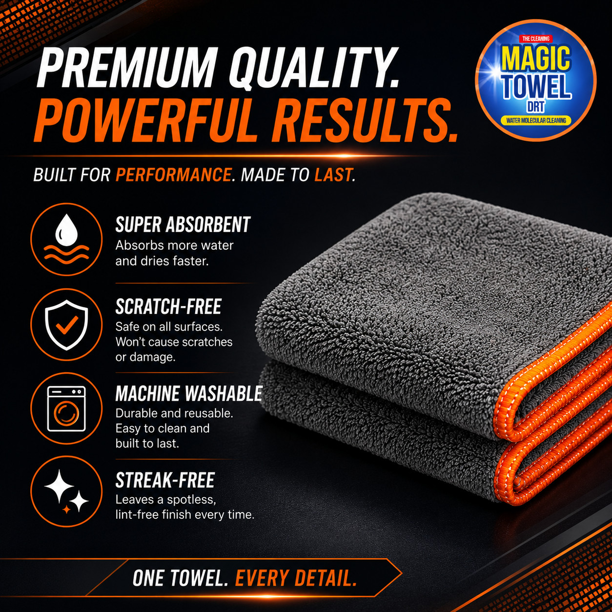 8-Pack Microfiber Car Detailing Towels 14×14 230 GSM Coral Fleece Lint-Free
