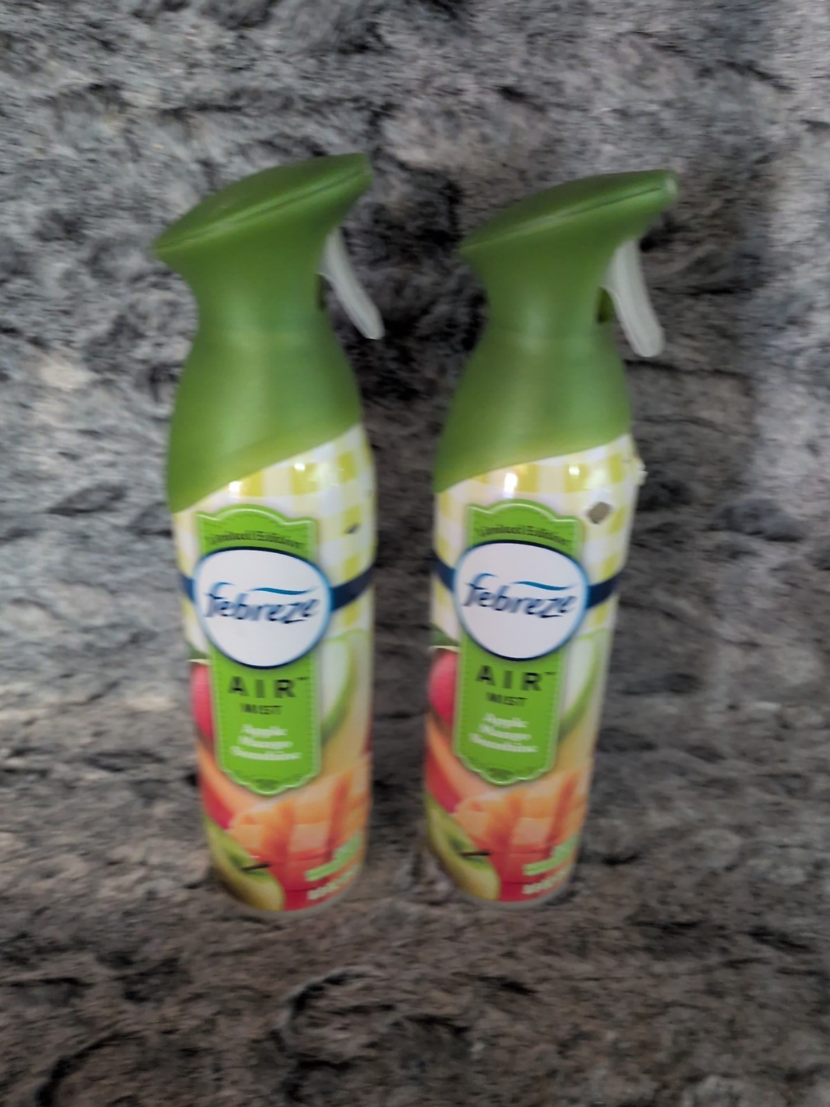 2x Febreze Air Limited Edition APPLE MANGO SUNSHINE -Damaged Label See Photos