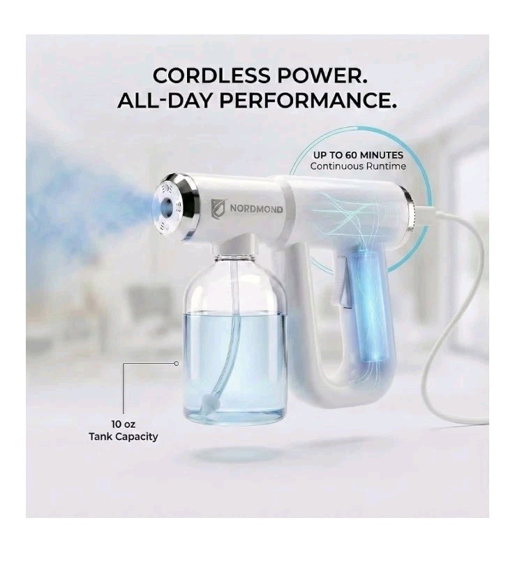 Nordmond Disinfectant Fogger Machine – Rechargeable Sanitizer Sprayer