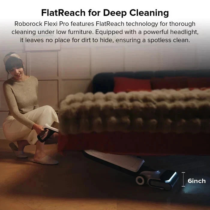 roborock Flexi Pro Wet Dry Vacuum Cleaner, Cordless Mop with Hot open box