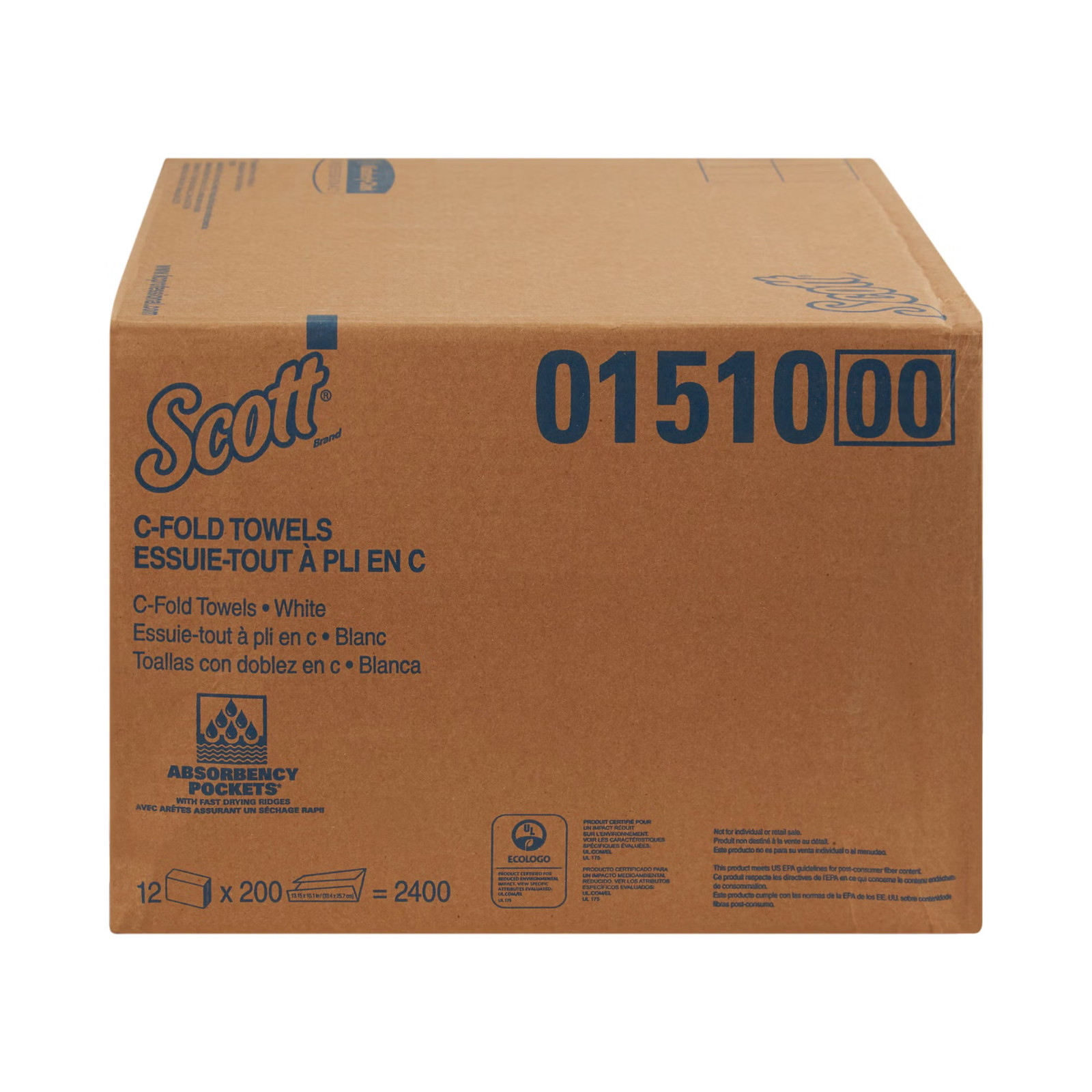 Kimberly Clark Scott C-Fold 1-Ply Paper Towel 10-1/8 X 13-3/20 Inch