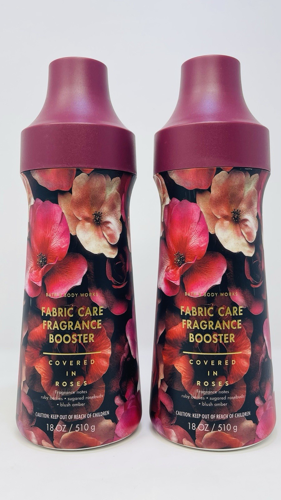 2 BATH & BODY WORKS FABRIC CARE FRAGRANCE BOOSTER Covered In Roses 18 OZ NEW