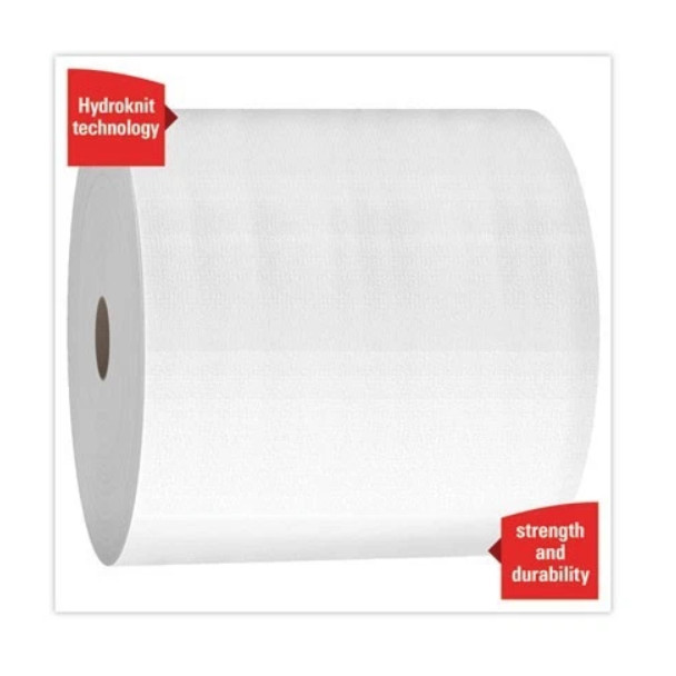 WypAll X50 Cloths, Jumbo Roll, 13.4 x 9.8, White, 1,100/Roll