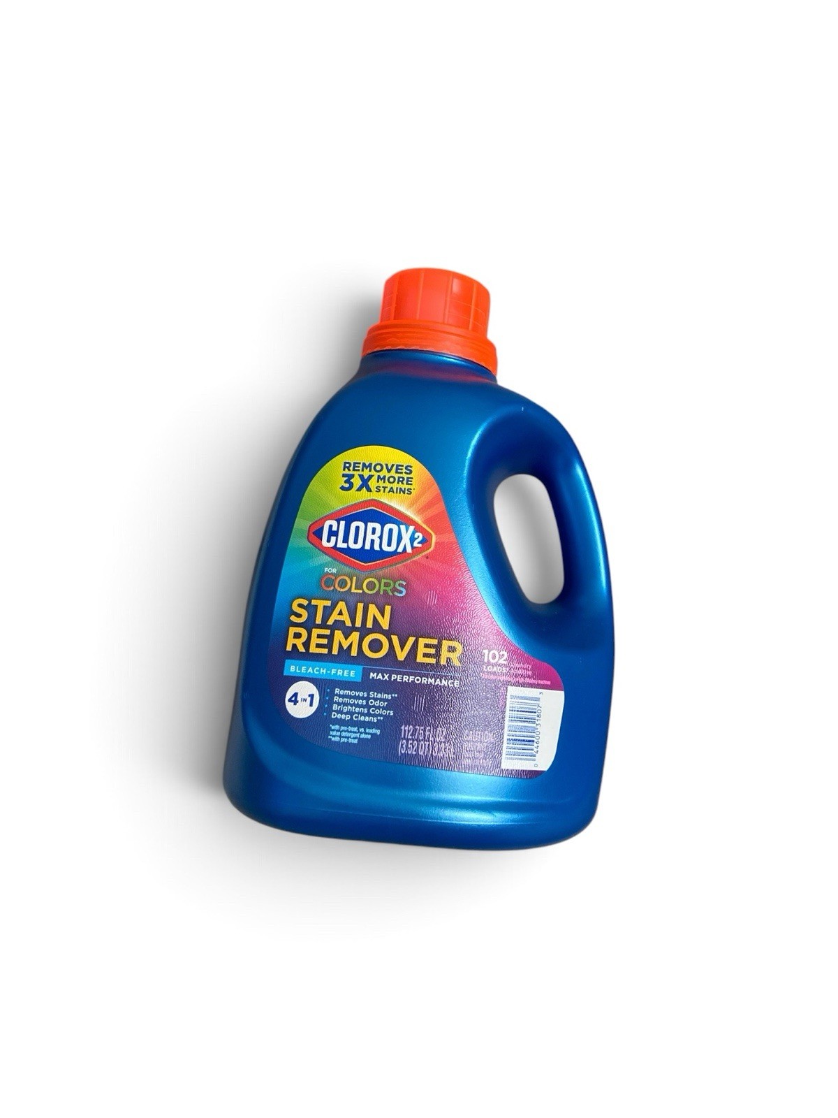 Clorox 2 for Colors Stain Remover Liquid, Bleach-Free 4-in-1, 102 Loads