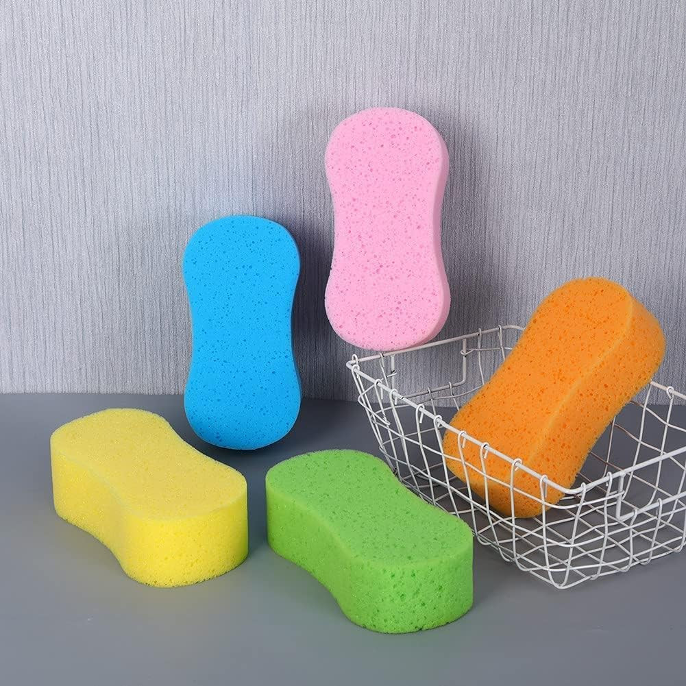 Car Wash Sponge, 3 Pack Extra Thick Large Colorful Cleaning Sponge Multi-Purpose