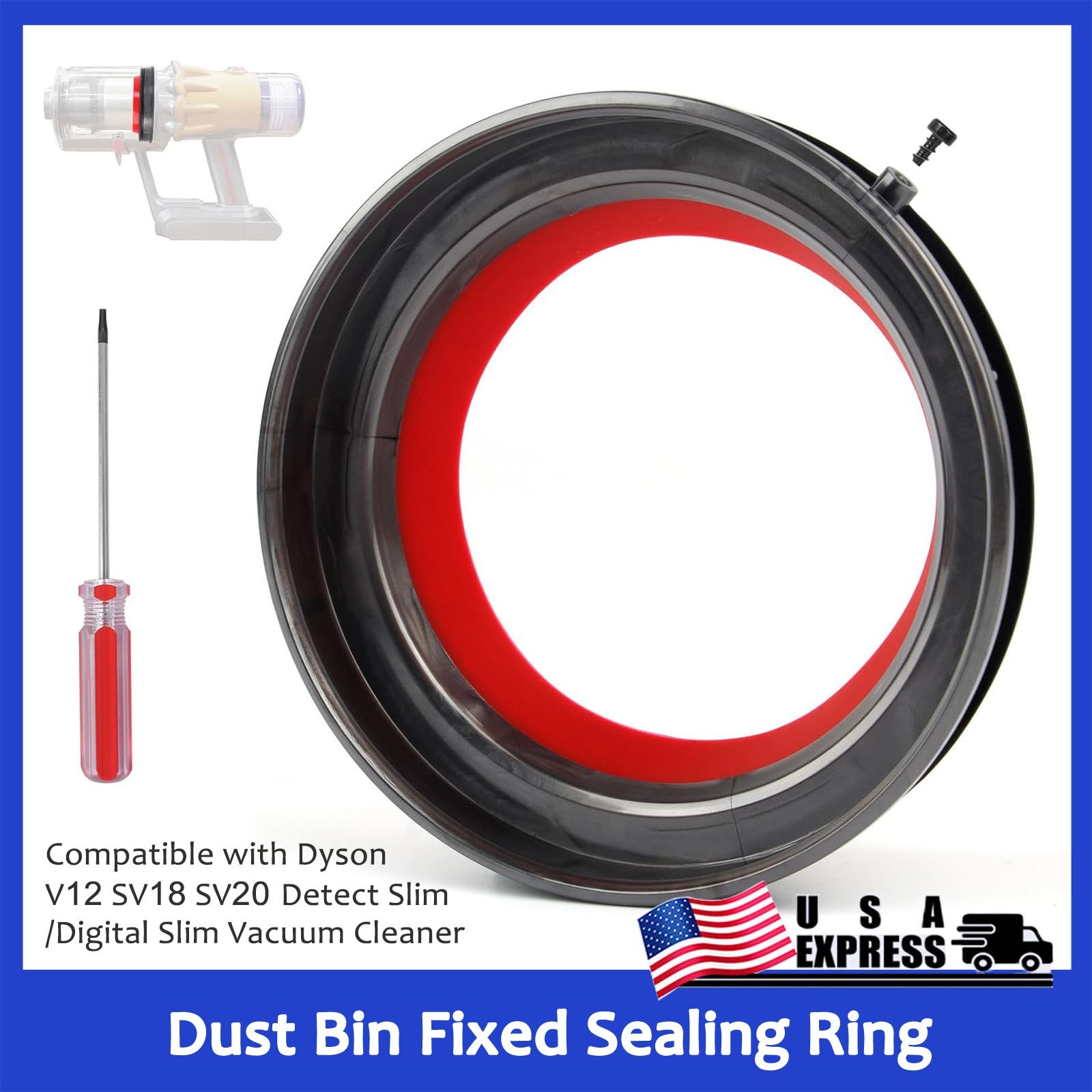 Dust Bin Fixed Sealing Ring for Dyson V12 SV18 SV20 Slim/Digital Vacuum Cleaner