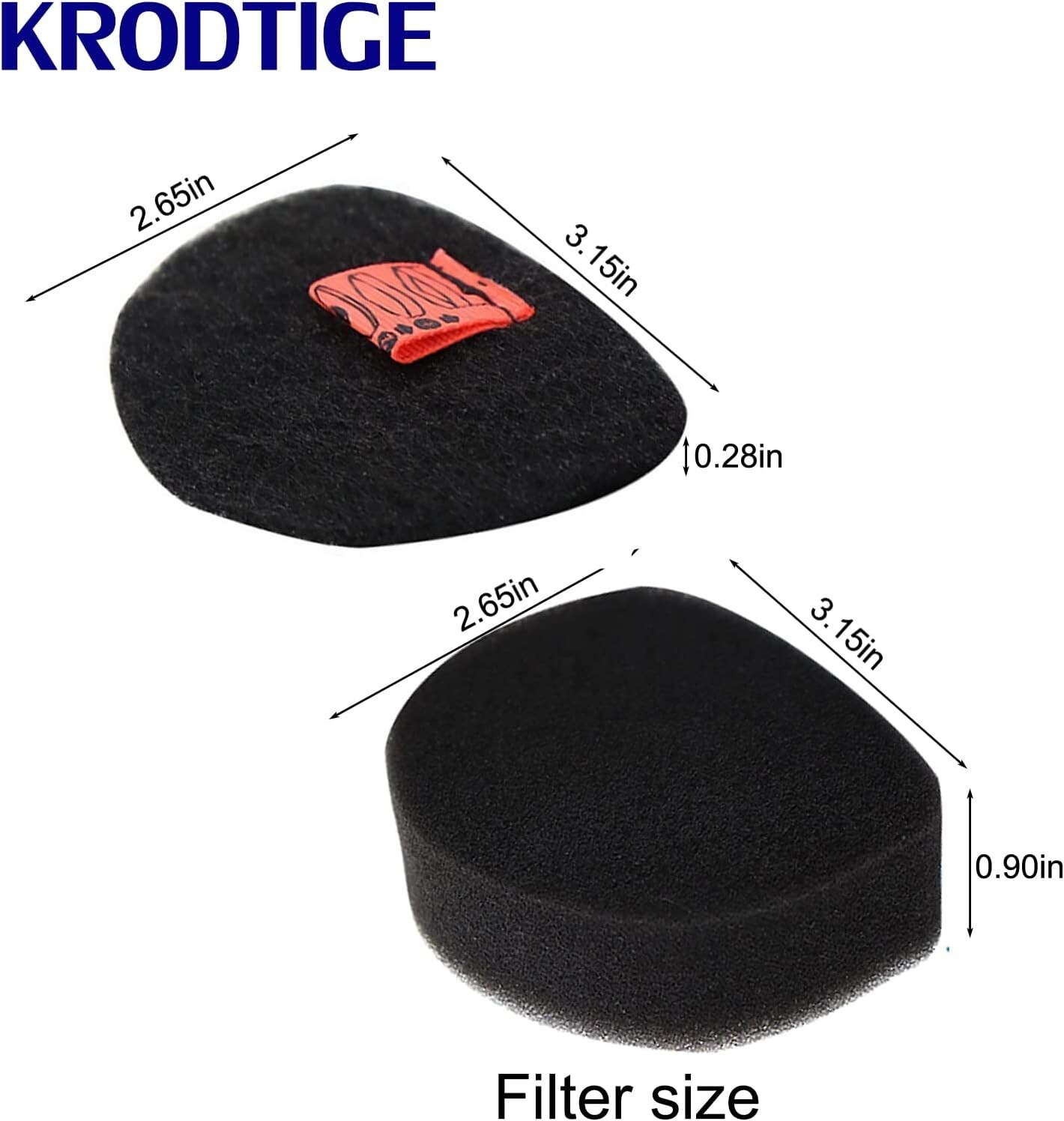 CH951 Filter, Replacement Foam & Felt Filters Compatible with Shark UltraCycl…