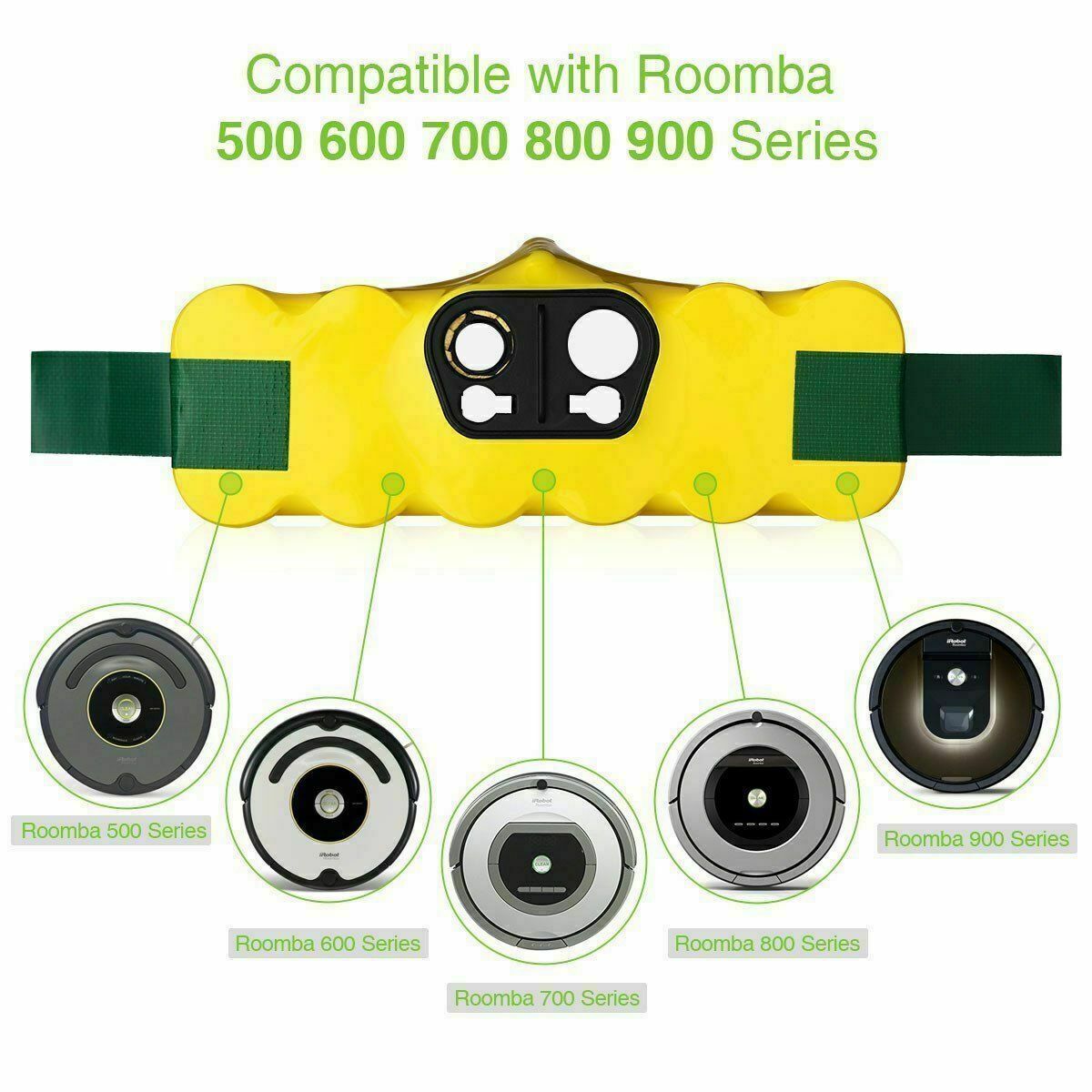 For iRobot Roomba Replace 14.4 Volt Battery Ni-MH R3 500 600 700 800 900 Series