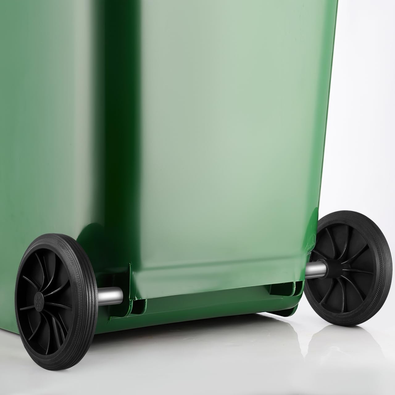 Garbage can Wheels 2 Pack 7.75 Inch Rubber Trash can Pulley with 18.90 Inch H…