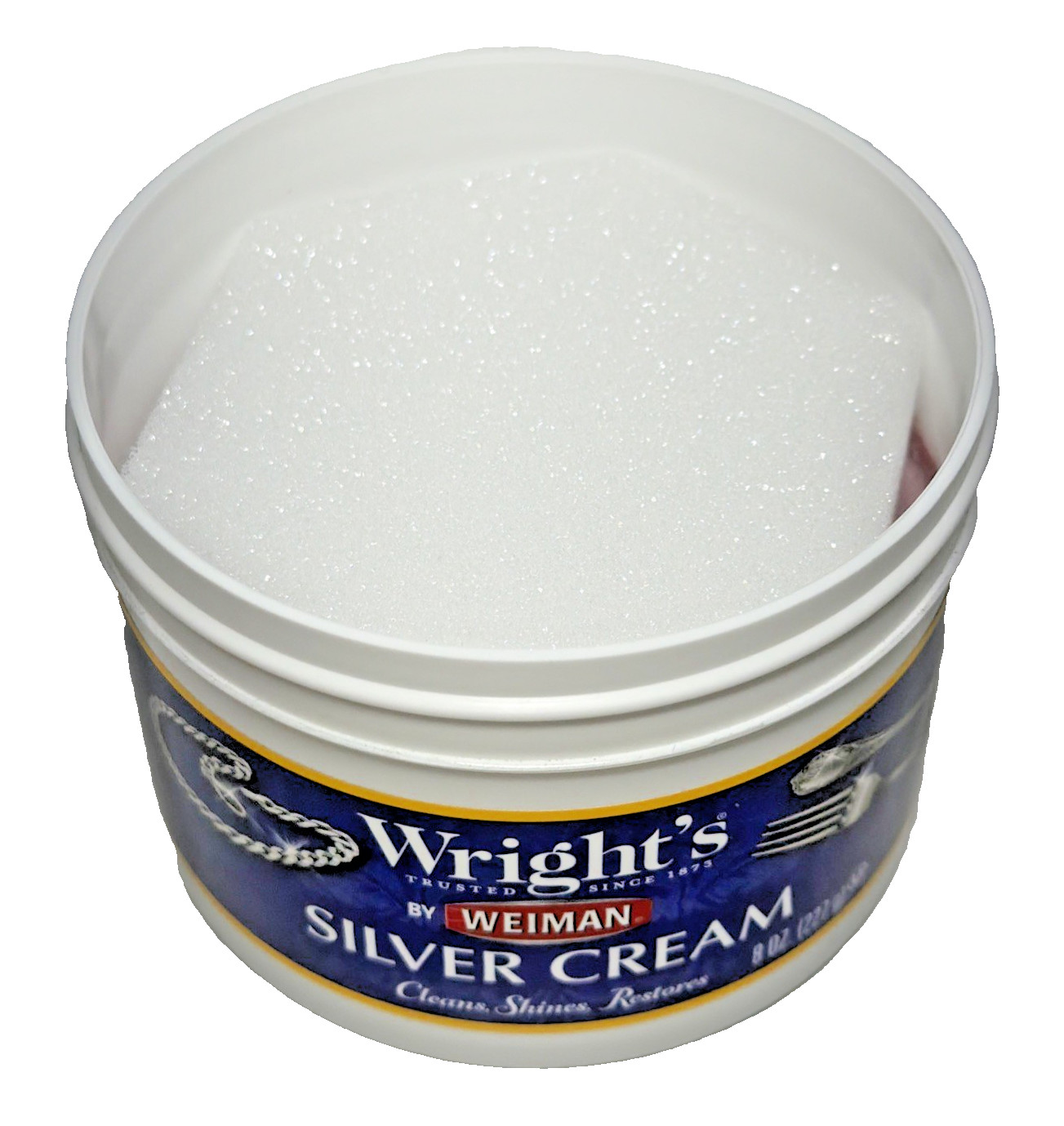 Wright’s Silver Polish Cleaning Cream Shines Restore Metal Cleaner (2) 8 OZ Jars