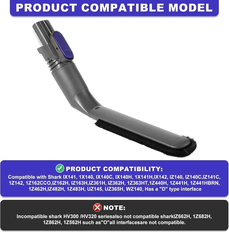 IX141 Vacuum Dusting brush Replacement Parts Compatible with Shark Pet Cordless