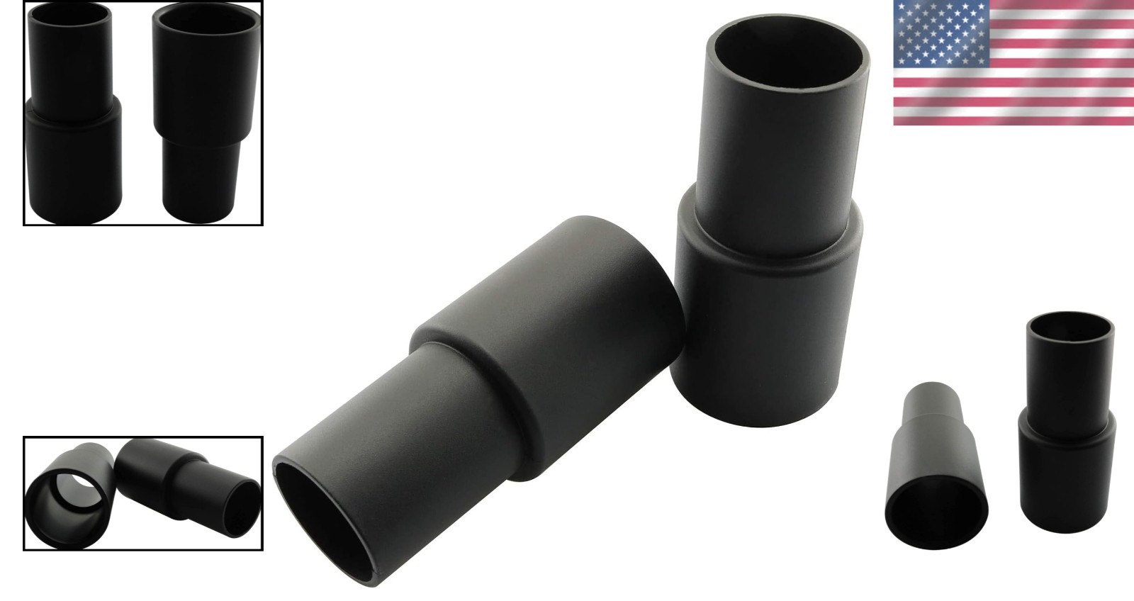 Durable PP Vacuum Adapter 2PK – 35mm to 32mm Reducer for Efficient Home Cleaning