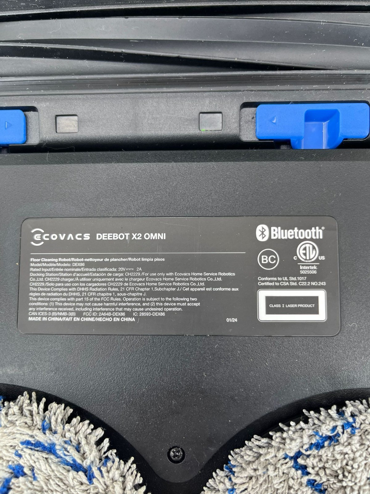 ECOVACS DEEBOT X2 OMNI Robot Vacuum & Spin Mop with Auto Cleaning Base