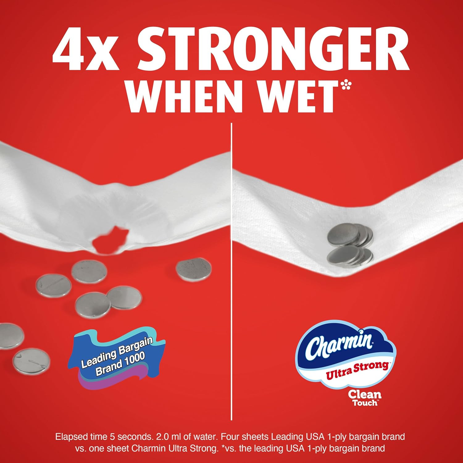 Ultra Strong Clean Touch Toilet Paper, 24 Family Mega Rolls = 120 Regular Rolls