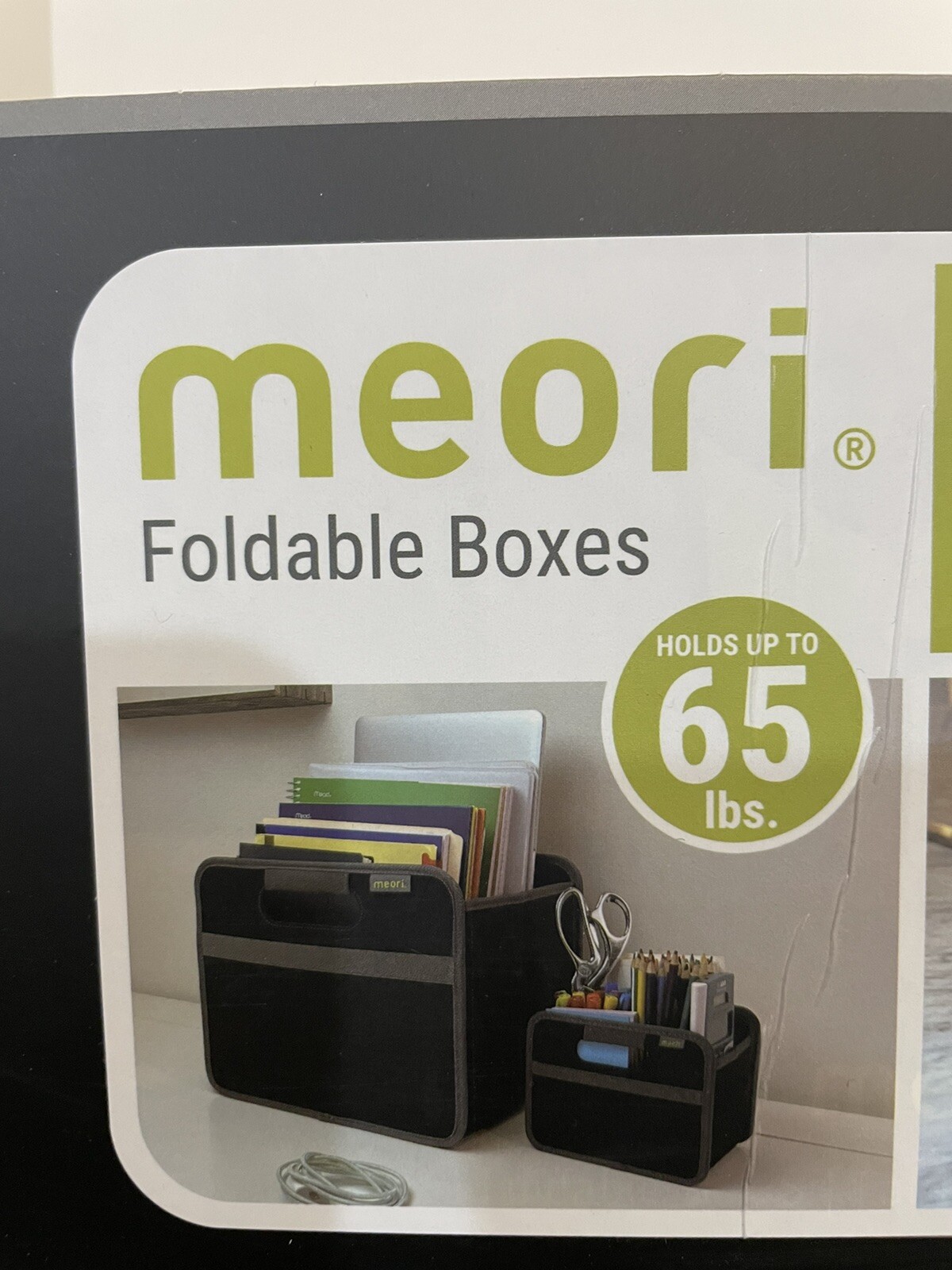 5X Meori Small Folderable Box (A1000025) Holds 65lbs 4gal/15L Organizer