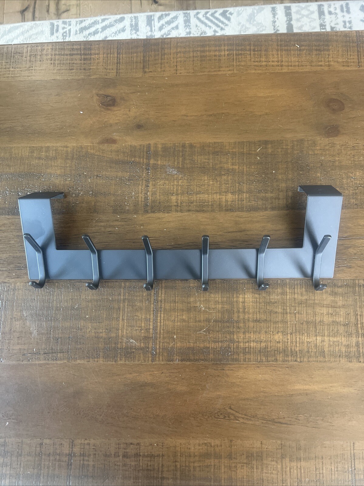 Black metal over the Door Hook No Assembly Required Door Hanger Hook Sturdy