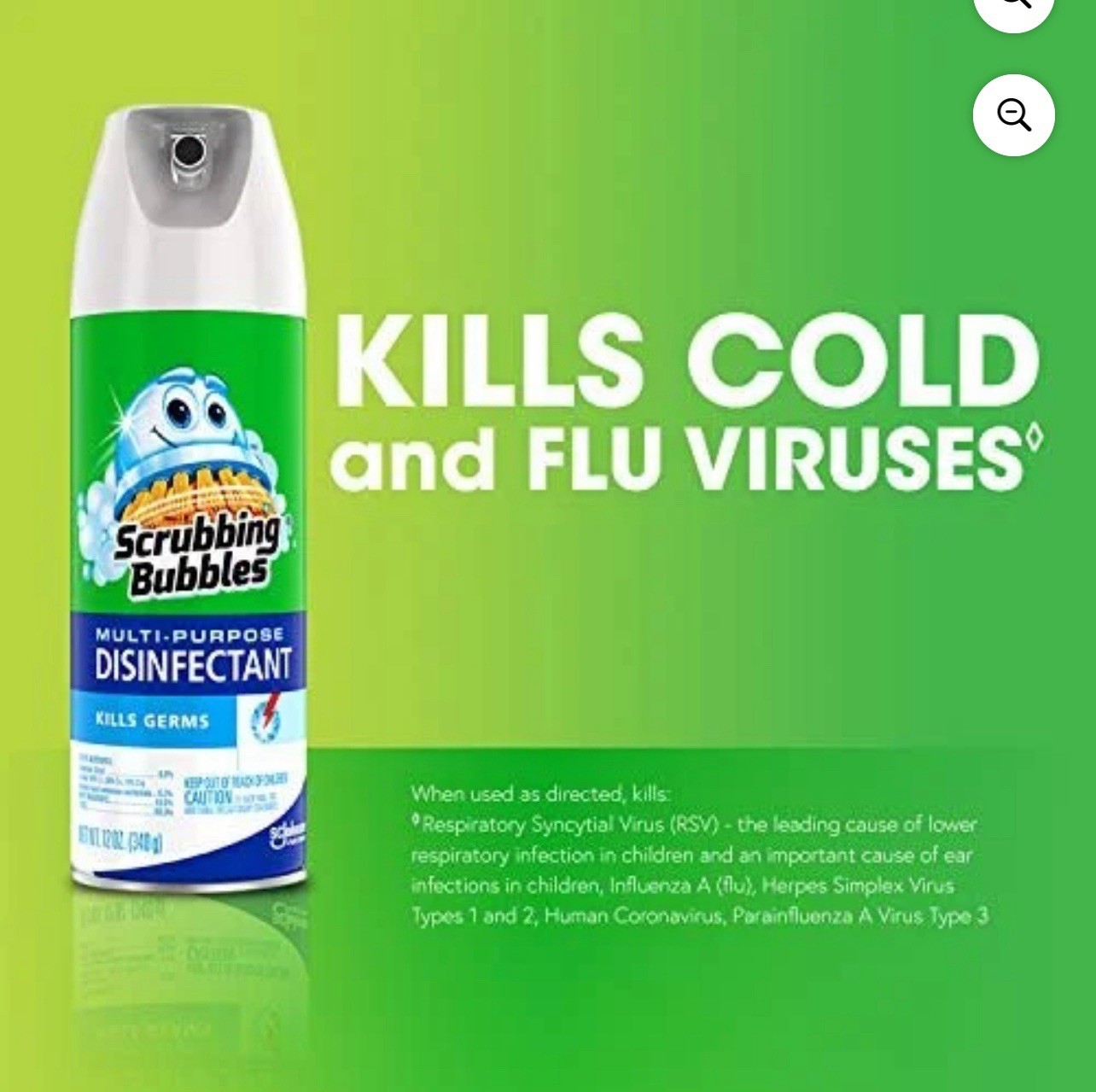Scrubbing Bubbles Multi-Purpose Disinfectant Spray, 12 oz ( 3 pc )