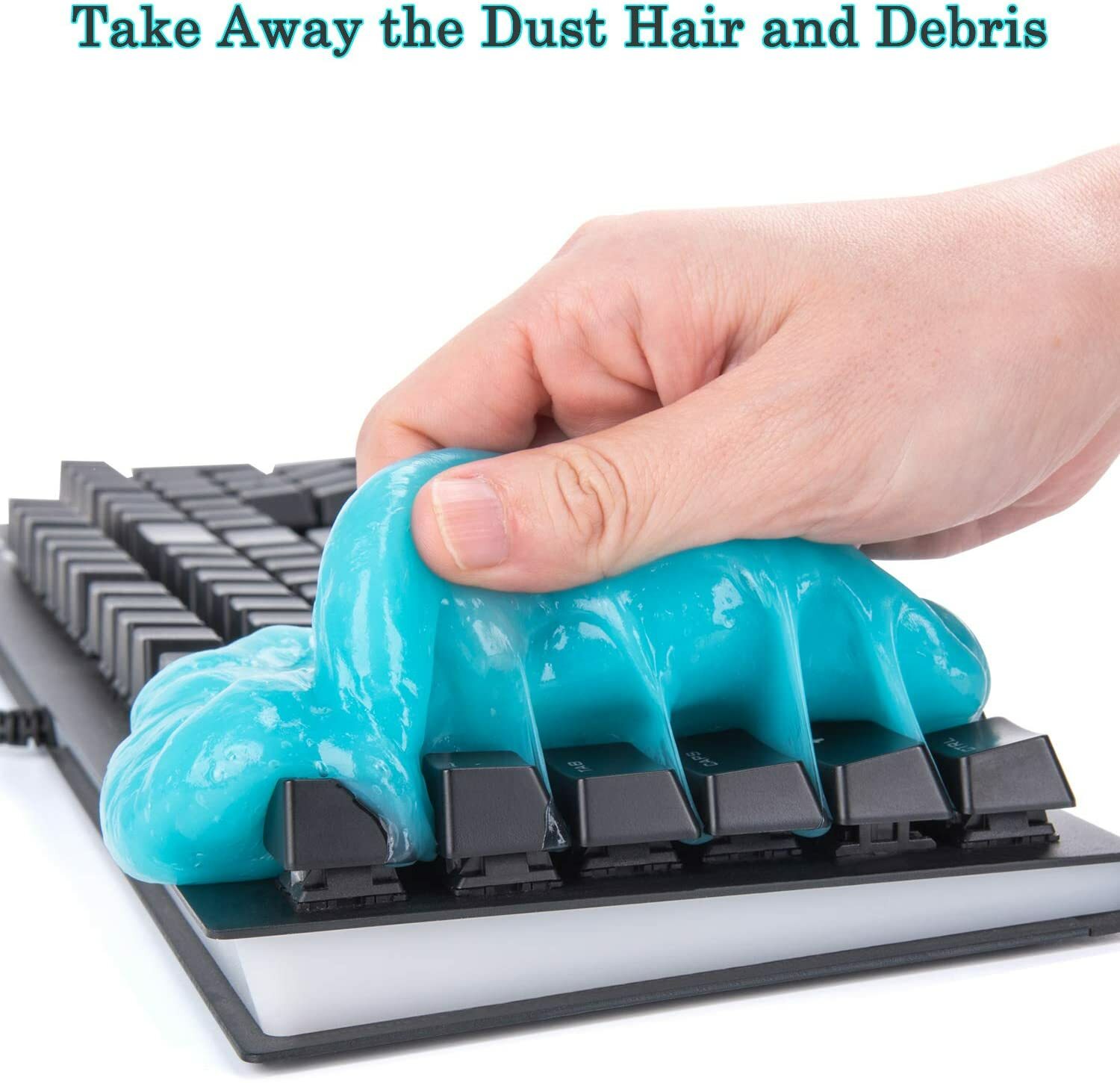 2PC Cleaning Gel Universal Dust Cleaner PC Keyboard Car Auto Dusting Blue Yellow