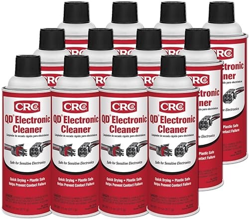 Quick Dry Electronic Cleaner 11 oz 12 Pack Residue Free Non Conductive Safe On