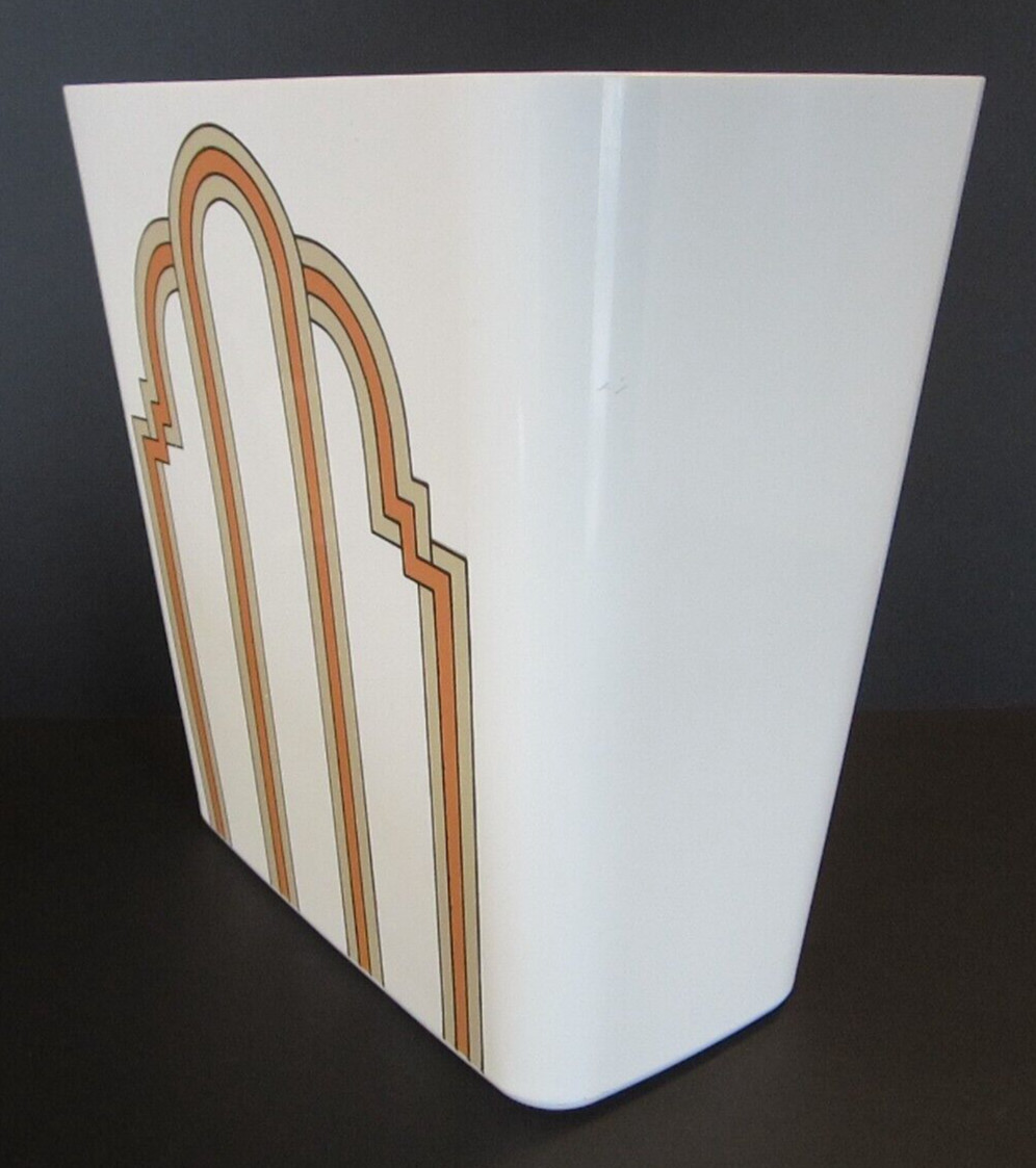 Art Deco Nouveau Garbage Bin Trash Can McGregor Bath Fashion Wastebasket Vintage