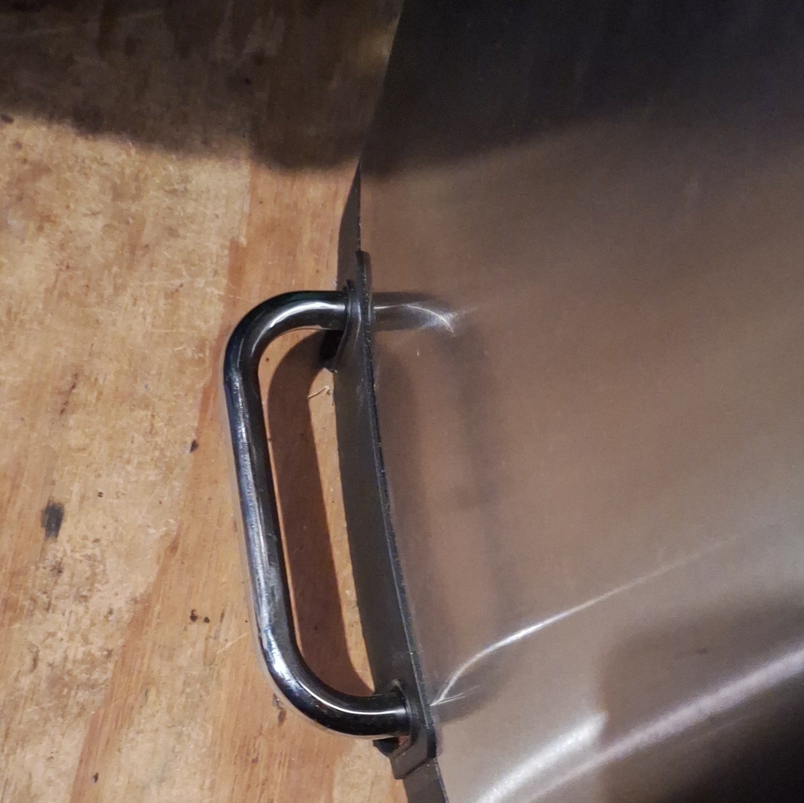 simplehuman Brushed Steel Step On Trash Can 10-20 gal Removable Lid Lock Kitchen