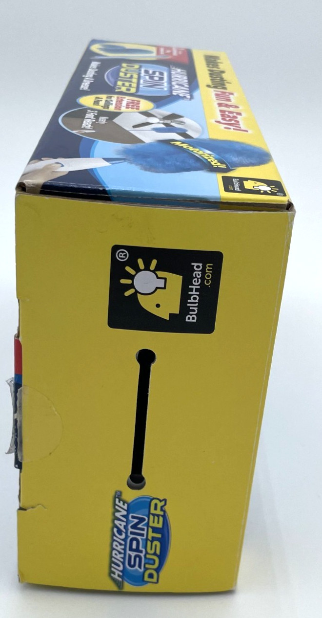 Hurricane Spin Duster, as seen on TV. Motorized with 3FT reach. Fun and Easy.