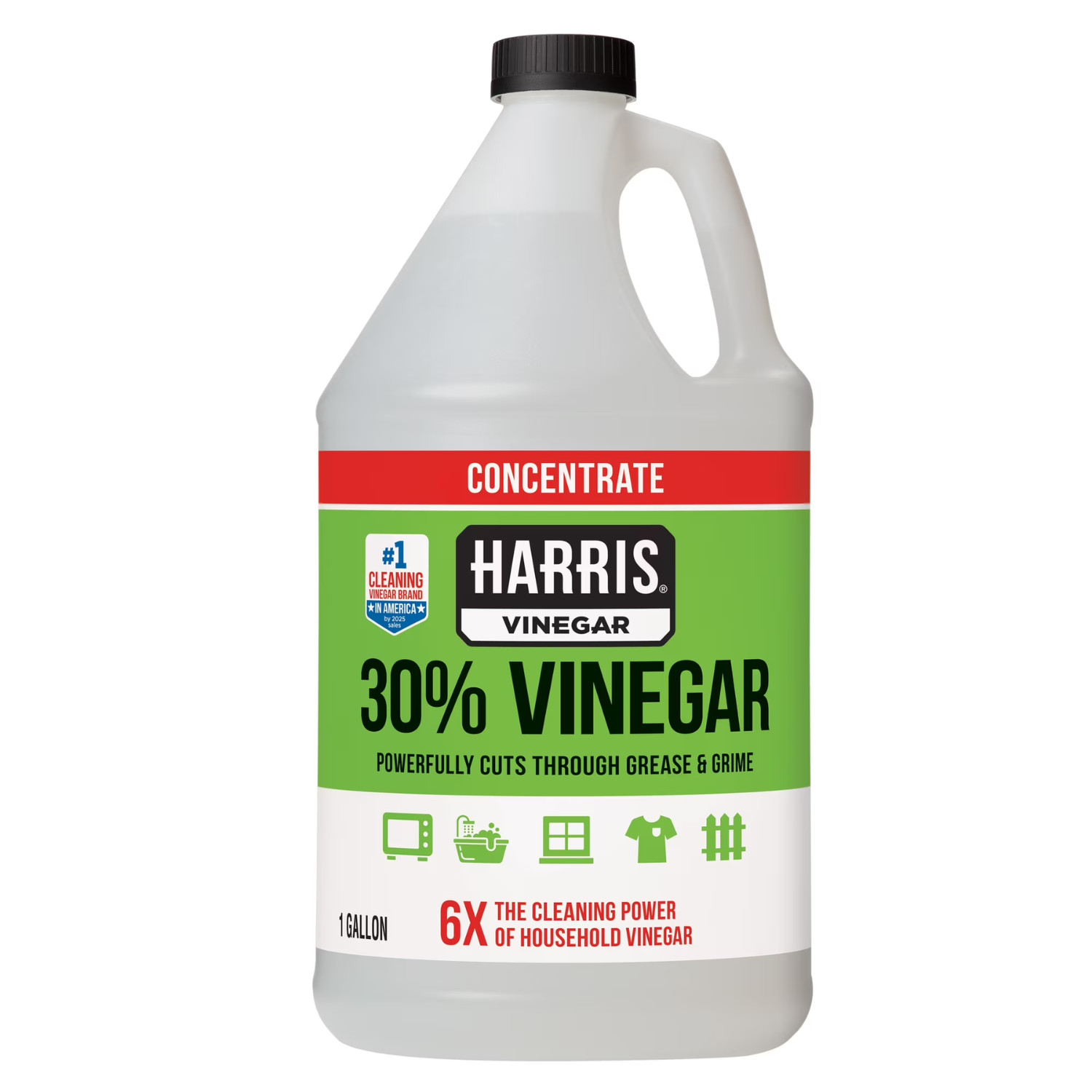(2 Pack) Harris Vinegar Concentrate Cleaner 30 Percent All Purpose 1 Gallon