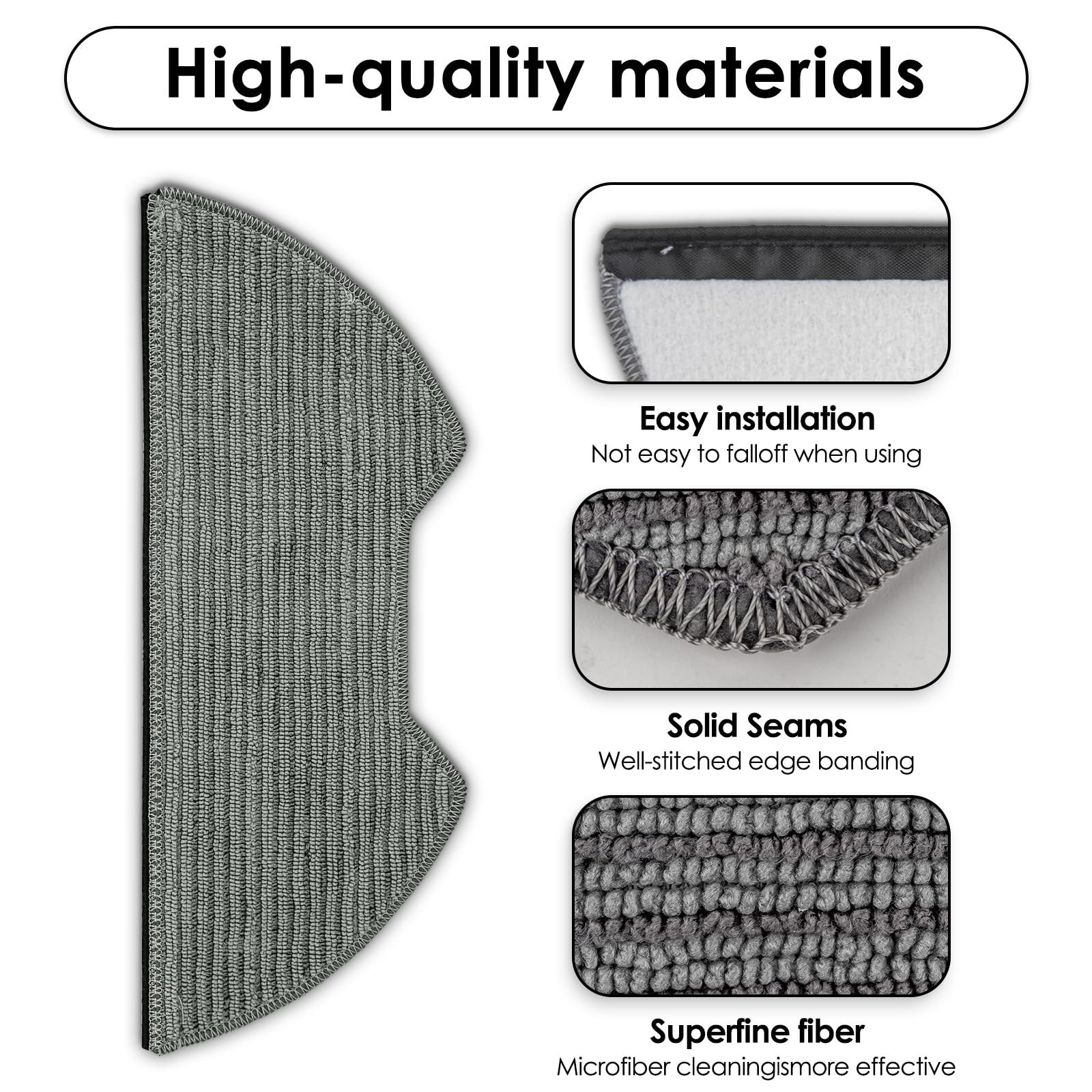 (3 Pack) UR2650WS Replacement Mop Pads Compatible with Shark Matrix Plus 2-in…