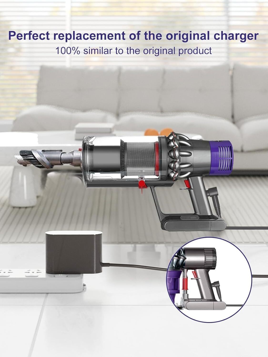 For Dyson V10 V11 Absolute Animal Vacuum Cleaner Battery Power Adapter Charger