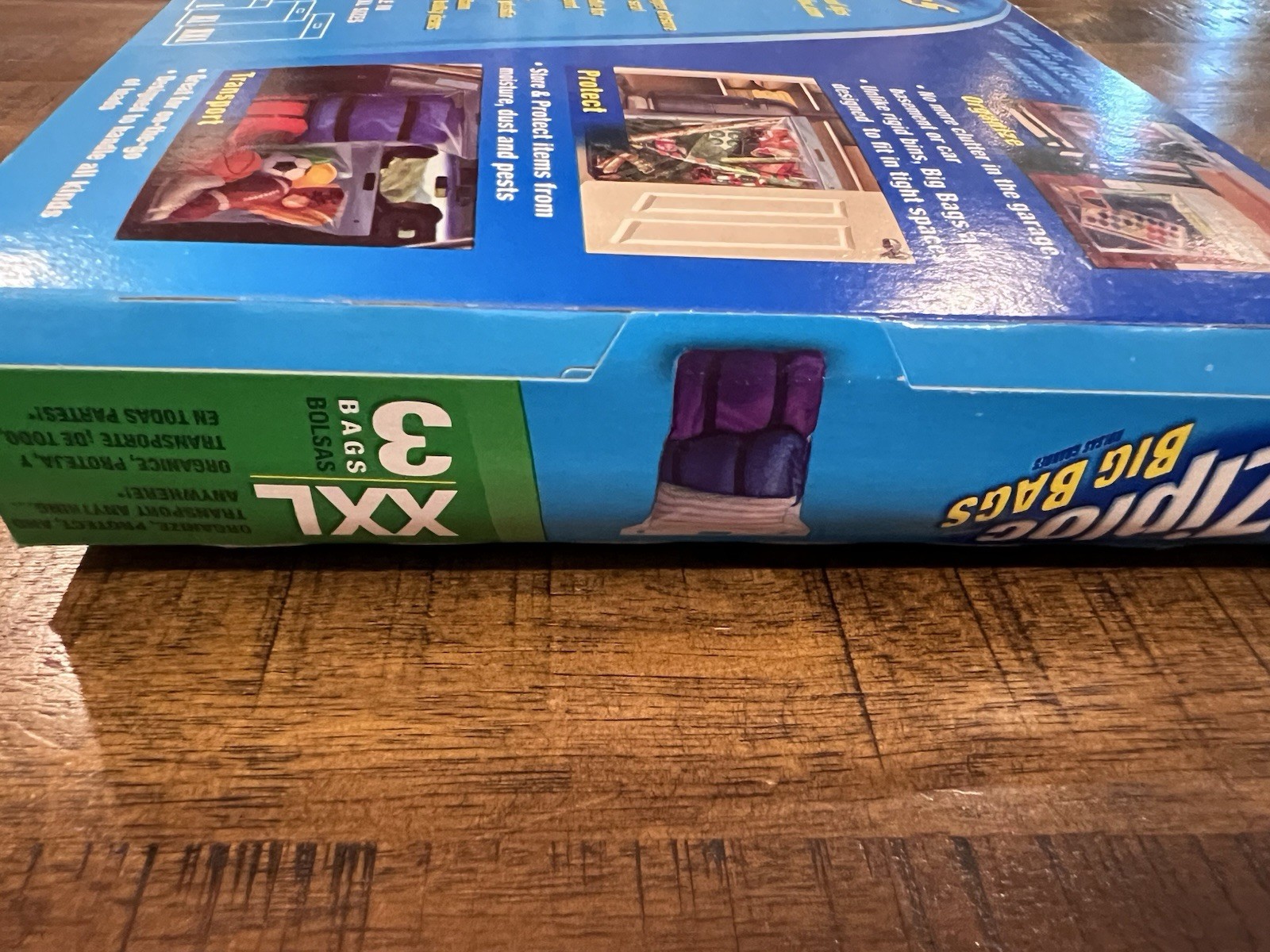 New Ziploc Big Bags Heavy Duty XXL 3 Bags 2′ x 2.7′ Double Zipper Discontinued