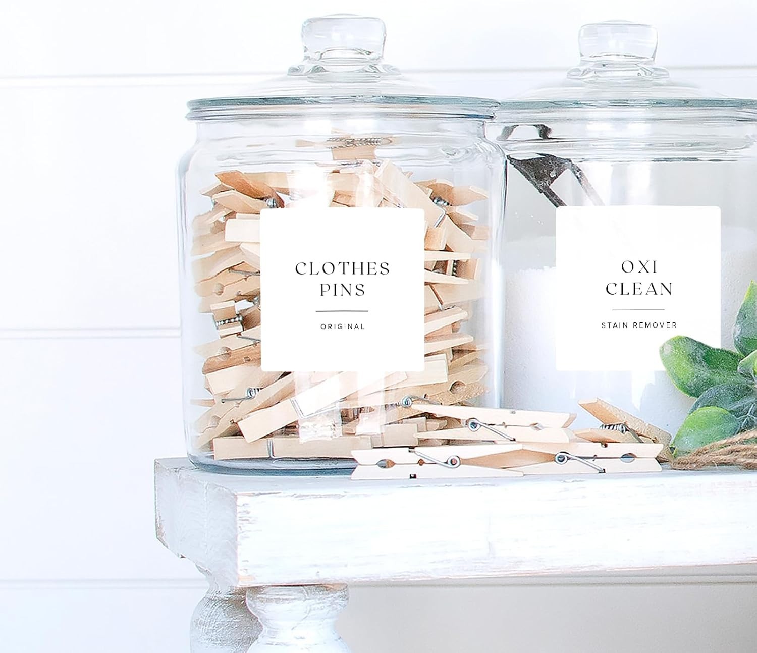 30 Waterproof Laundry Organization Labels – Stylish Matte Minimalist Design