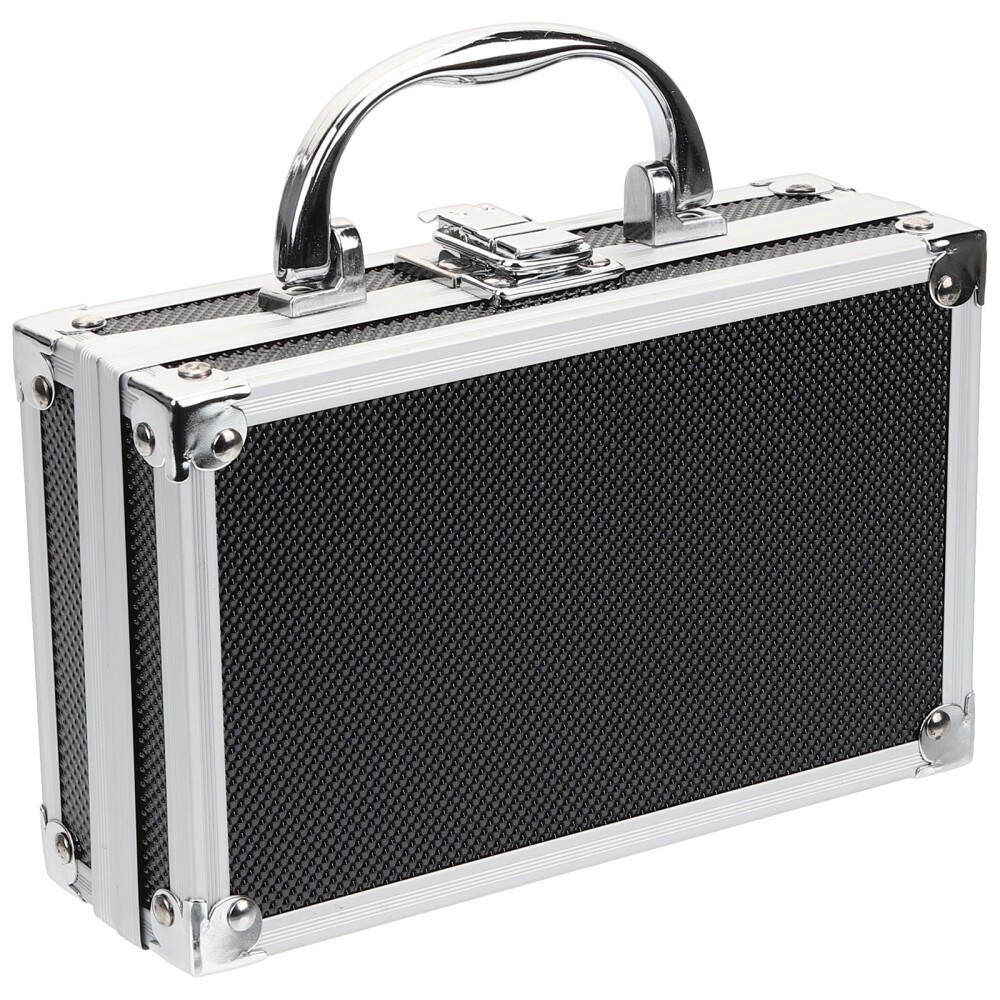 18*11*5.5cm Aluminum Alloy Storage Box With Handle Portable Organizer Large Tool