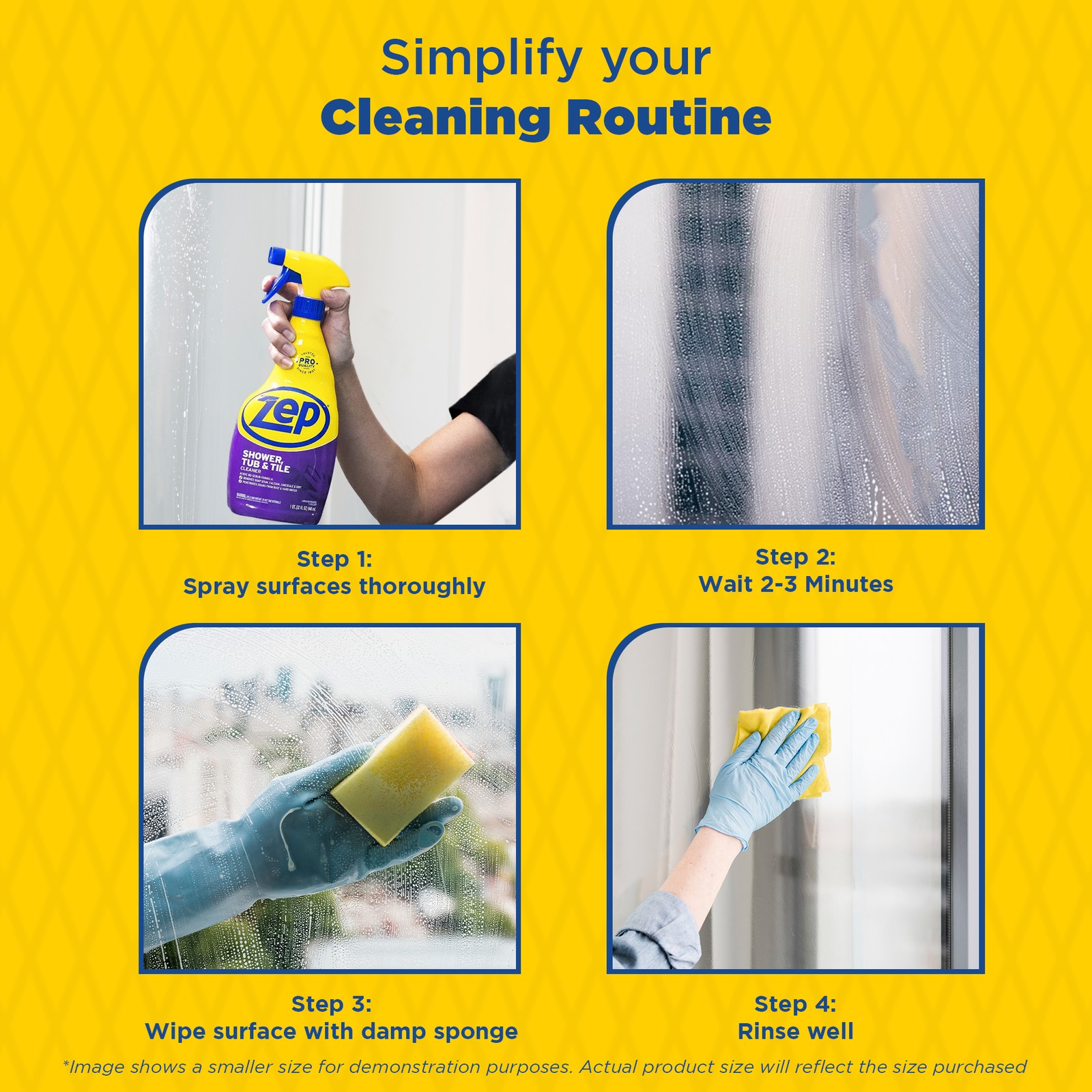 Zep Shower, Tub and Tile Cleaner – 1 Gallon (Case of 2) ZUSTT1282 – Forget