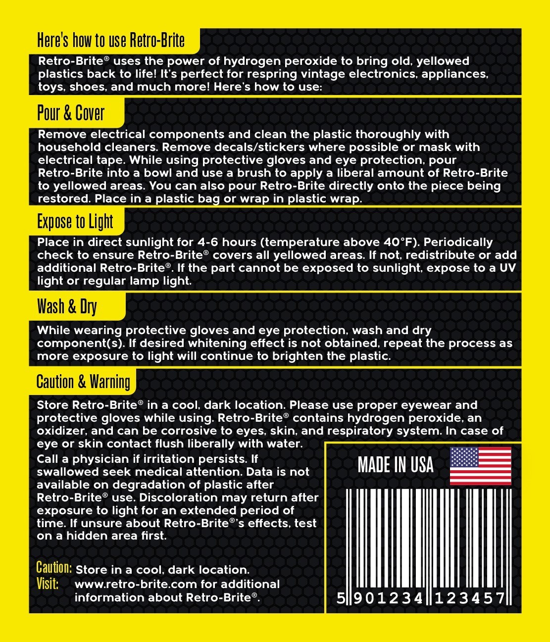 Retro-Brite (Sole Sauce) Spray Gel: Restores Yellowed Plastic (16 oz)