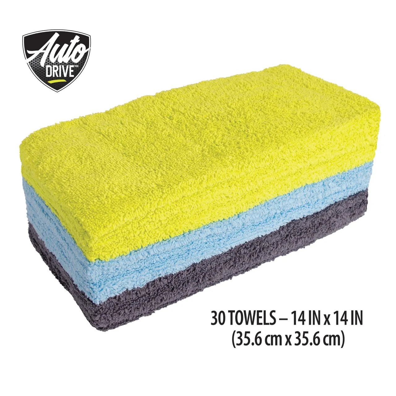 14″ X 14″ Multipurpose Microfiber Cleaning Towels, 30 Pack, Multicolor