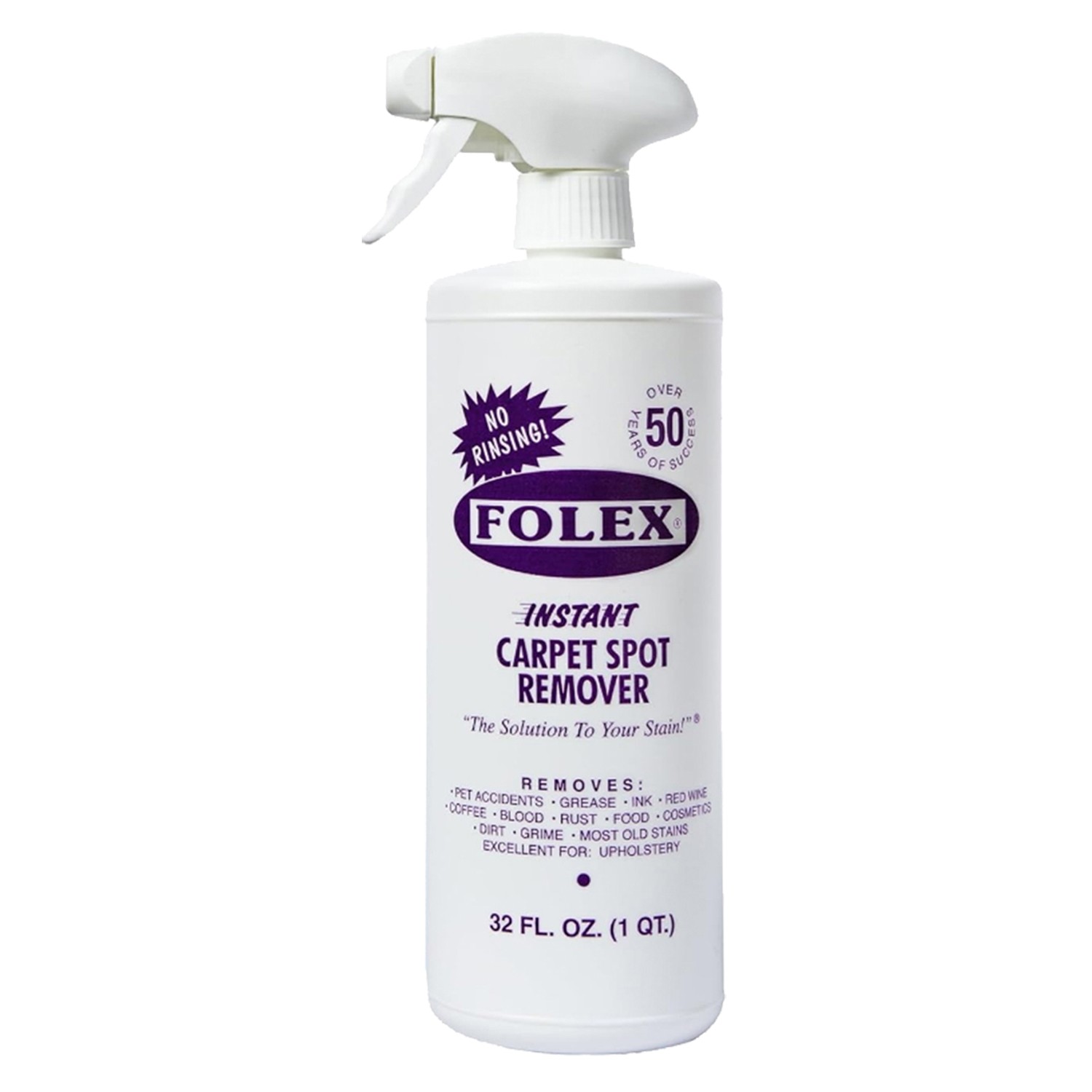 Folex Instant Carpet Spot Remover – 32 oz – Removes Pet Accidents, Grease, Wine