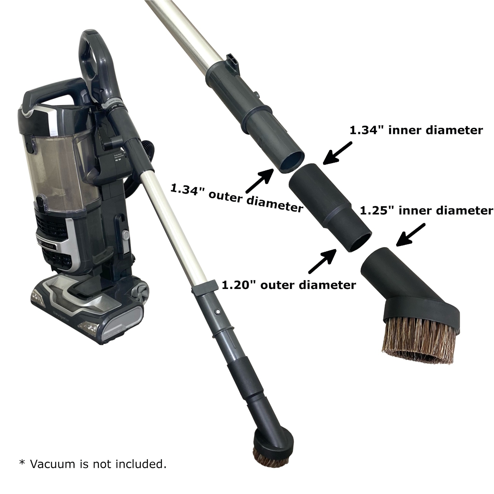 MaximalPower Dusting Brush Tool Attachment Inner 1.25″ 1-1/4″ for Shark Vacuum