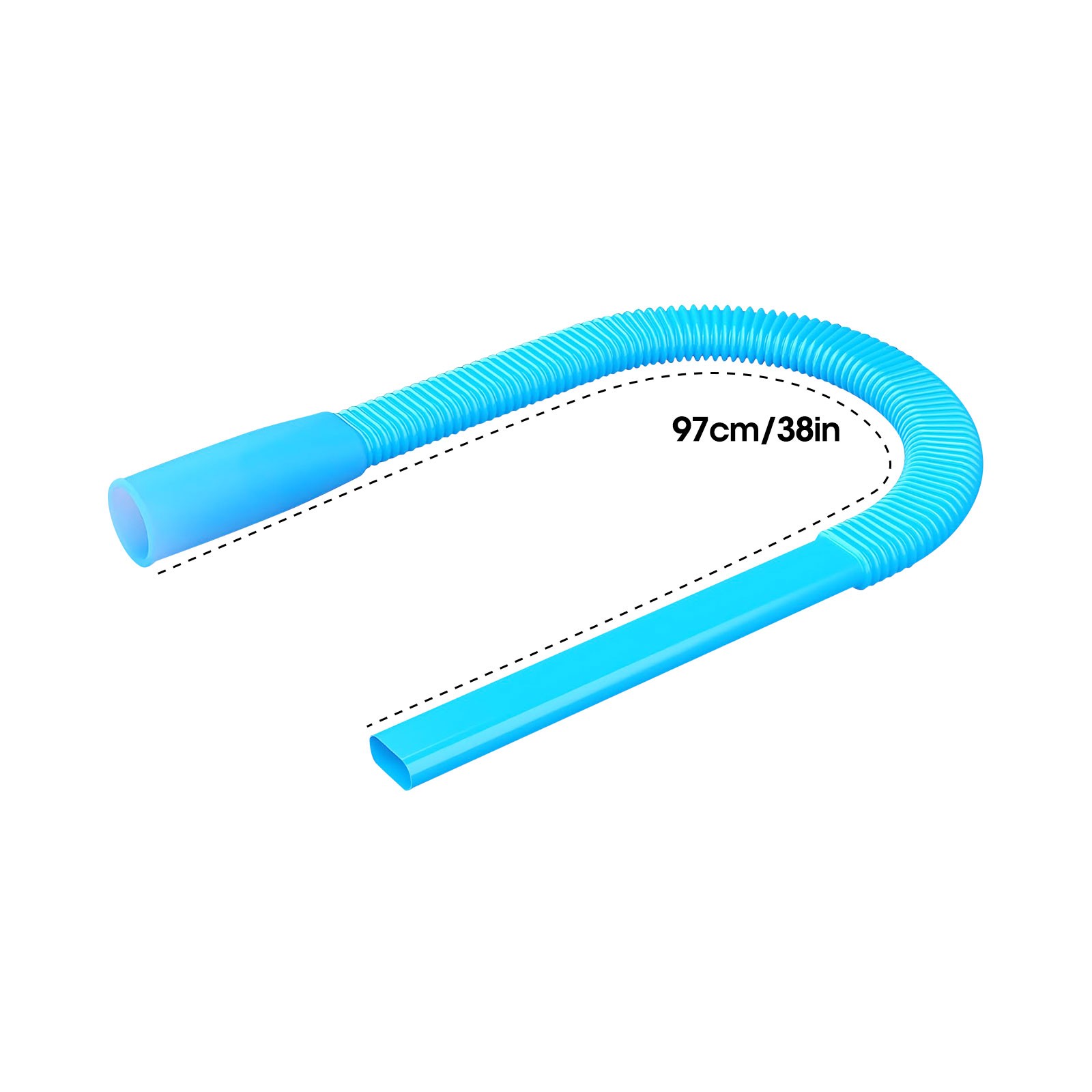 Vacuum Hose Attachment for Dryer Vent Cleaning Pet Hair Lint Remover Washer 38in