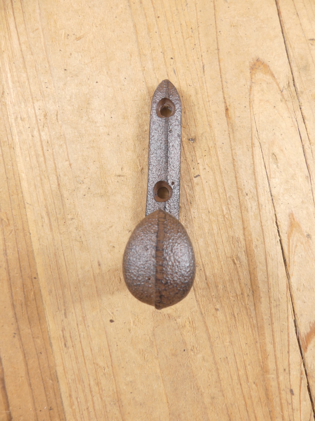 10 Rustic Coat Hooks Cast Iron Wall Mount Hat Hook Towel Railroad Spikes Bath