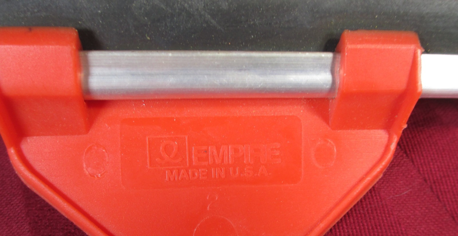 Vintage EMPIRE Window Squeegee 14″ CHANNEL RUBBER ALUMINUM PLASTIC HANDLE 4″