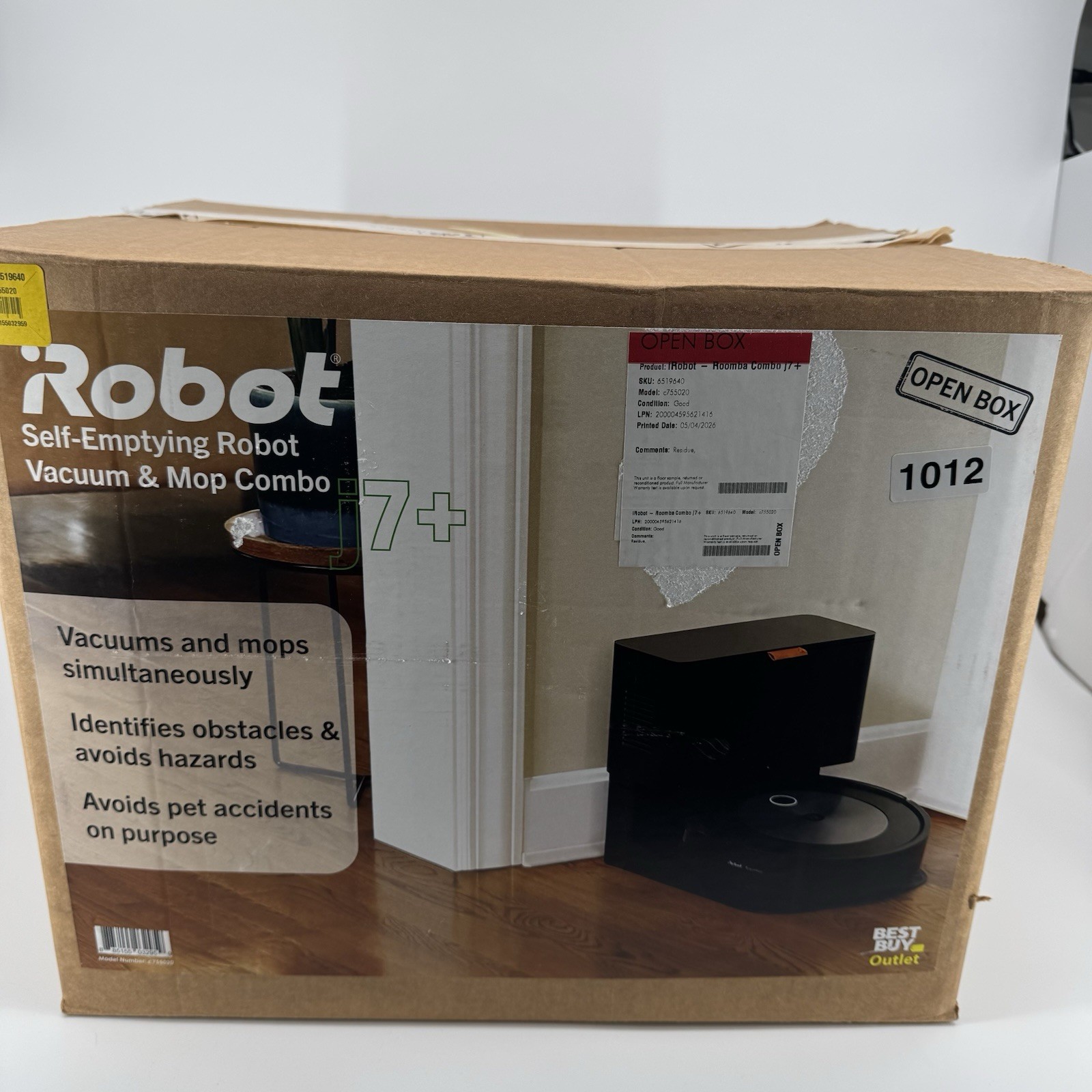 iRobot Roomba Combo j7+ Self-Emptying Robot Vacuum Mop C755020 Tested