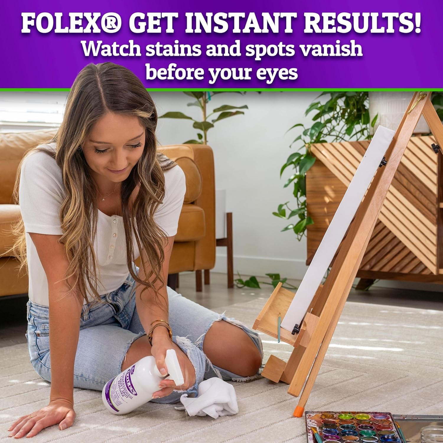 5 Pack Folex Instant Carpet Spot Remover – 32 oz – Removes Pet Accidents, Grease