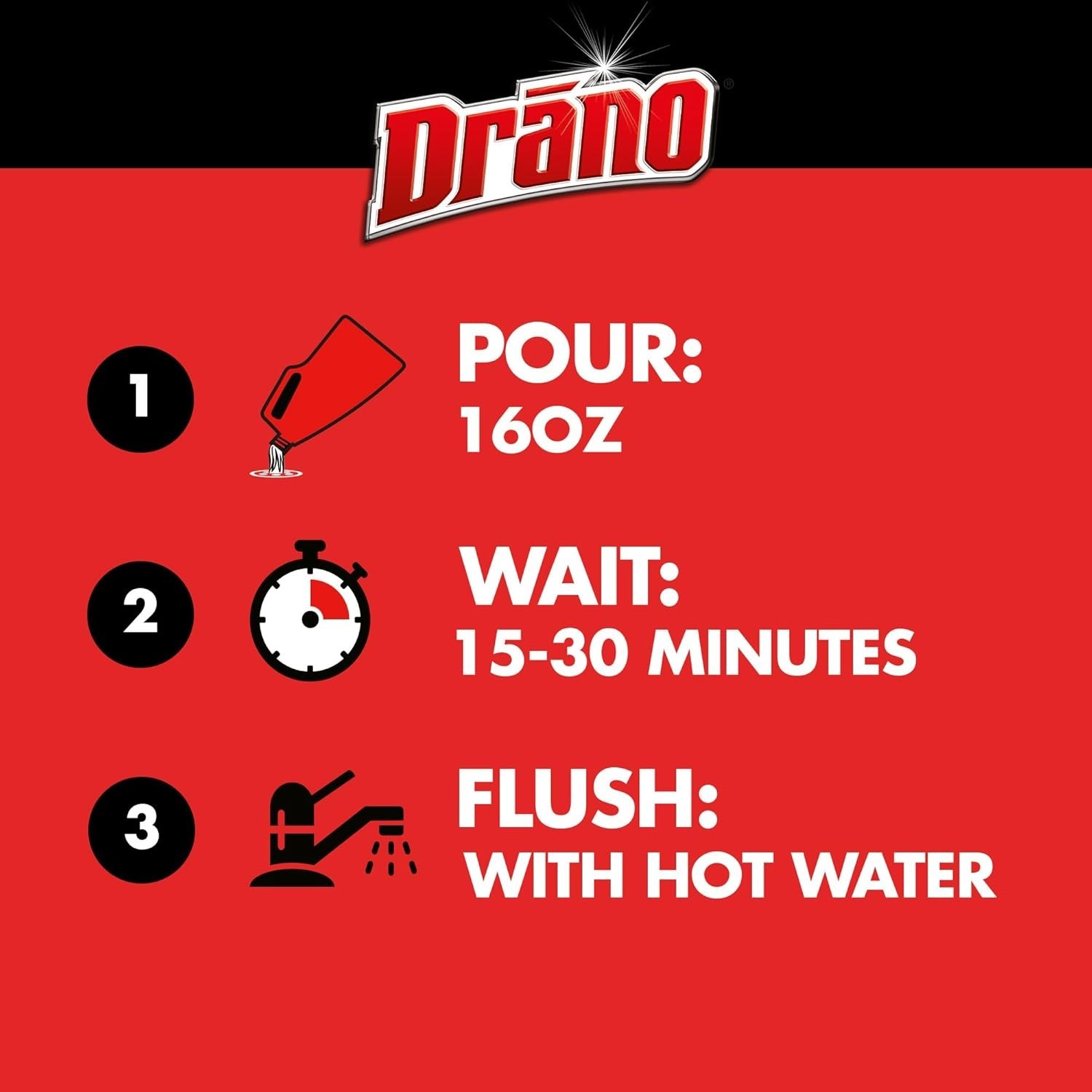 Drano Max Gel Drain Clog Remover, 160 Ounces, 2 Count