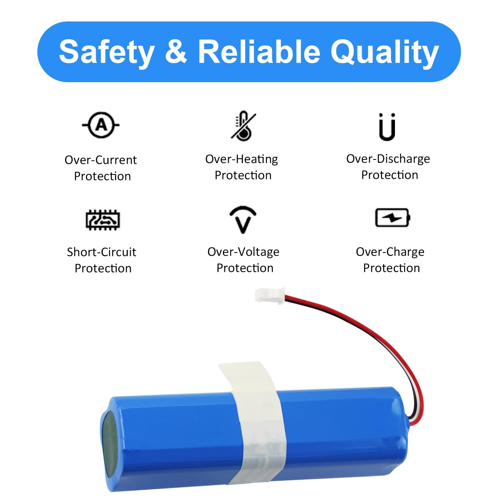 5600mAh Battery for Laresar L6 , Ultenic T10 T10 Elite,Viomi S9