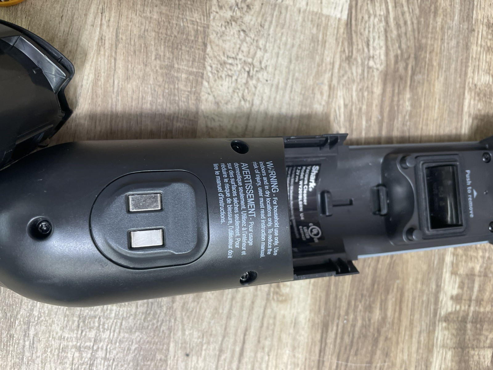 Shark WV201 WANDVAC Handheld Vacuum unit only Lightweight 1.4 Pounds no charger