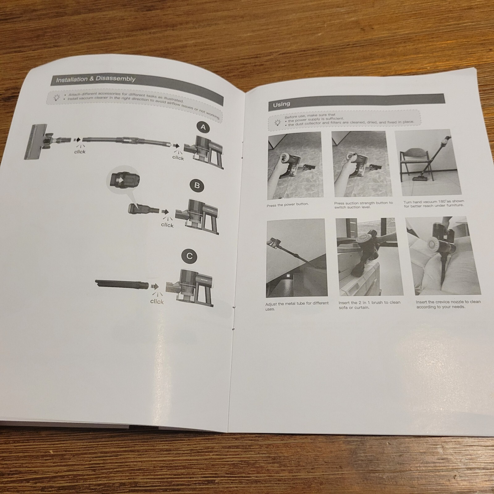 PrettyCare W400 Cordless Vacuum Cleaner Instruction User Manual ONLY