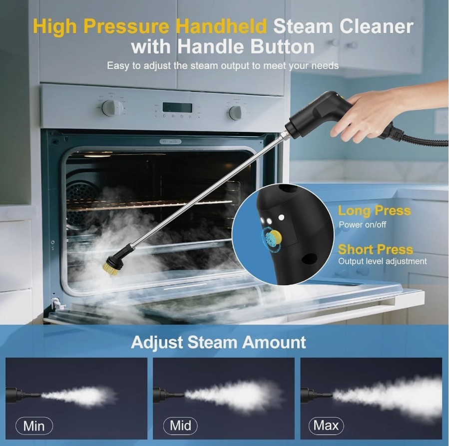 1.2L Handheld Steam Cleaner High Pressure Household Car Steam Cleaning Machine