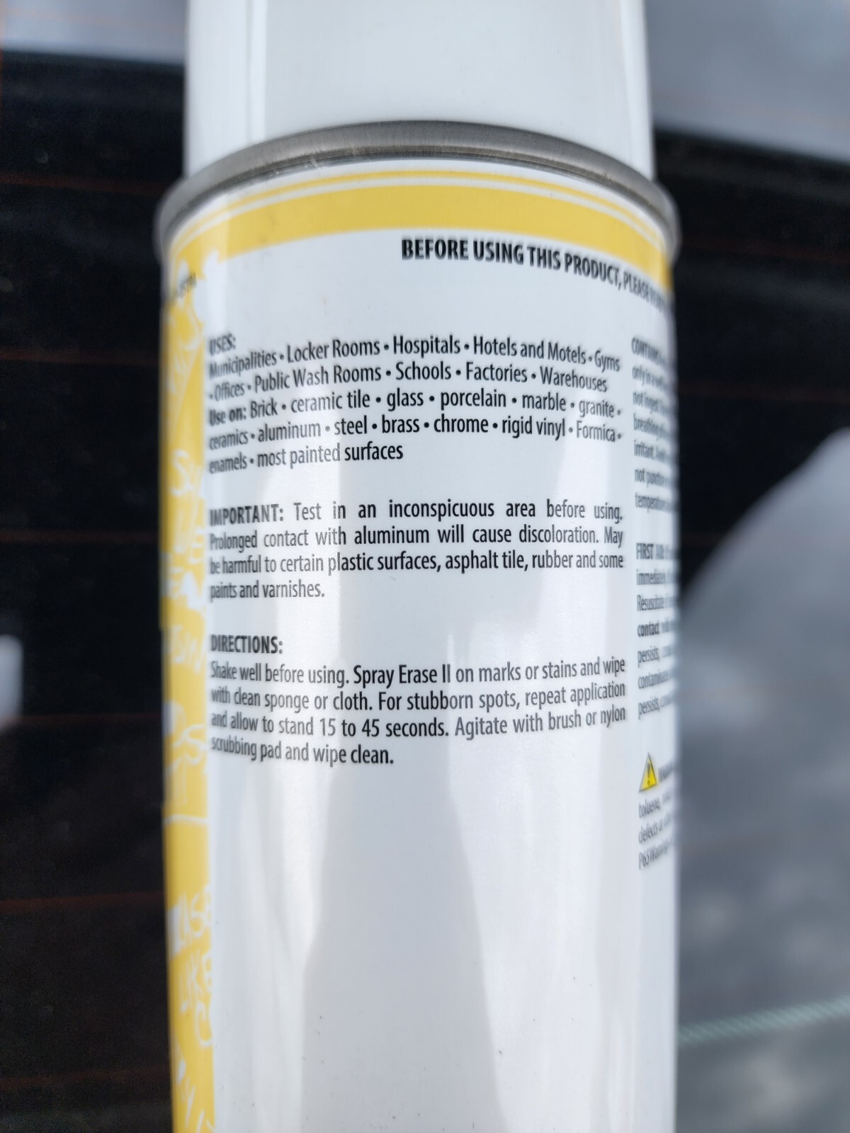Zep Erase II Heavy-Duty Vandal Mark Remover 16 Ounces 1 CAN – FREE SHIPPING